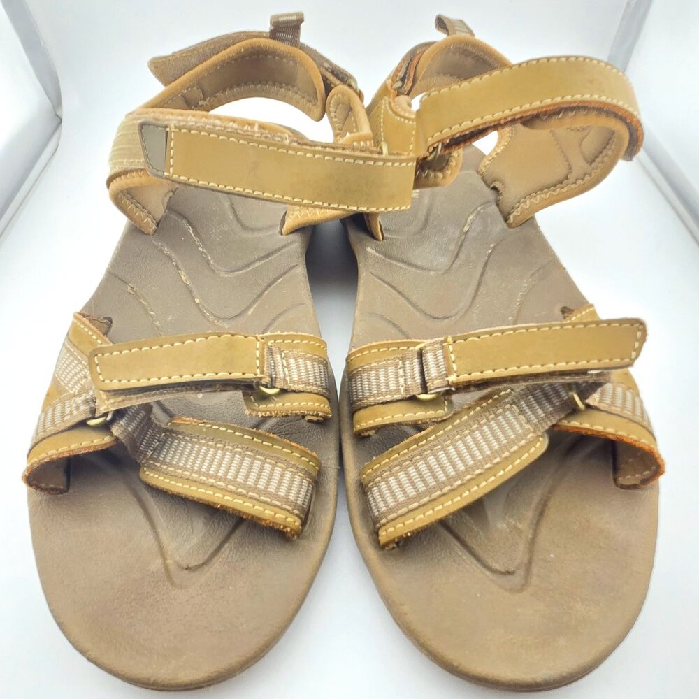 Magellan Saratoga Hiking Sandals Women 11 Brown Adjustable Outdoor Walking